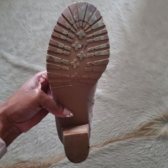 Crown Vintage Booties Women's Size 8M Brown Suede Darcie Slouch High Ankle Boots - Picture 8 of 9